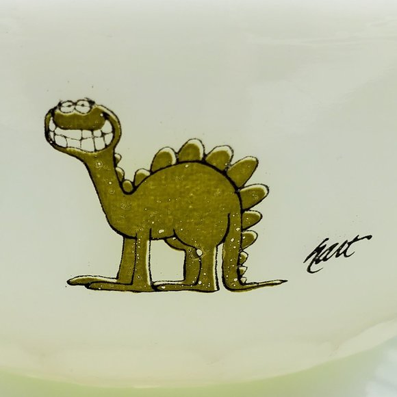 Fire King B.C. Comics Milk Glass Cereal Bowls Anchor Hocking BC Comic Strip Dish - Picture 3 of 9